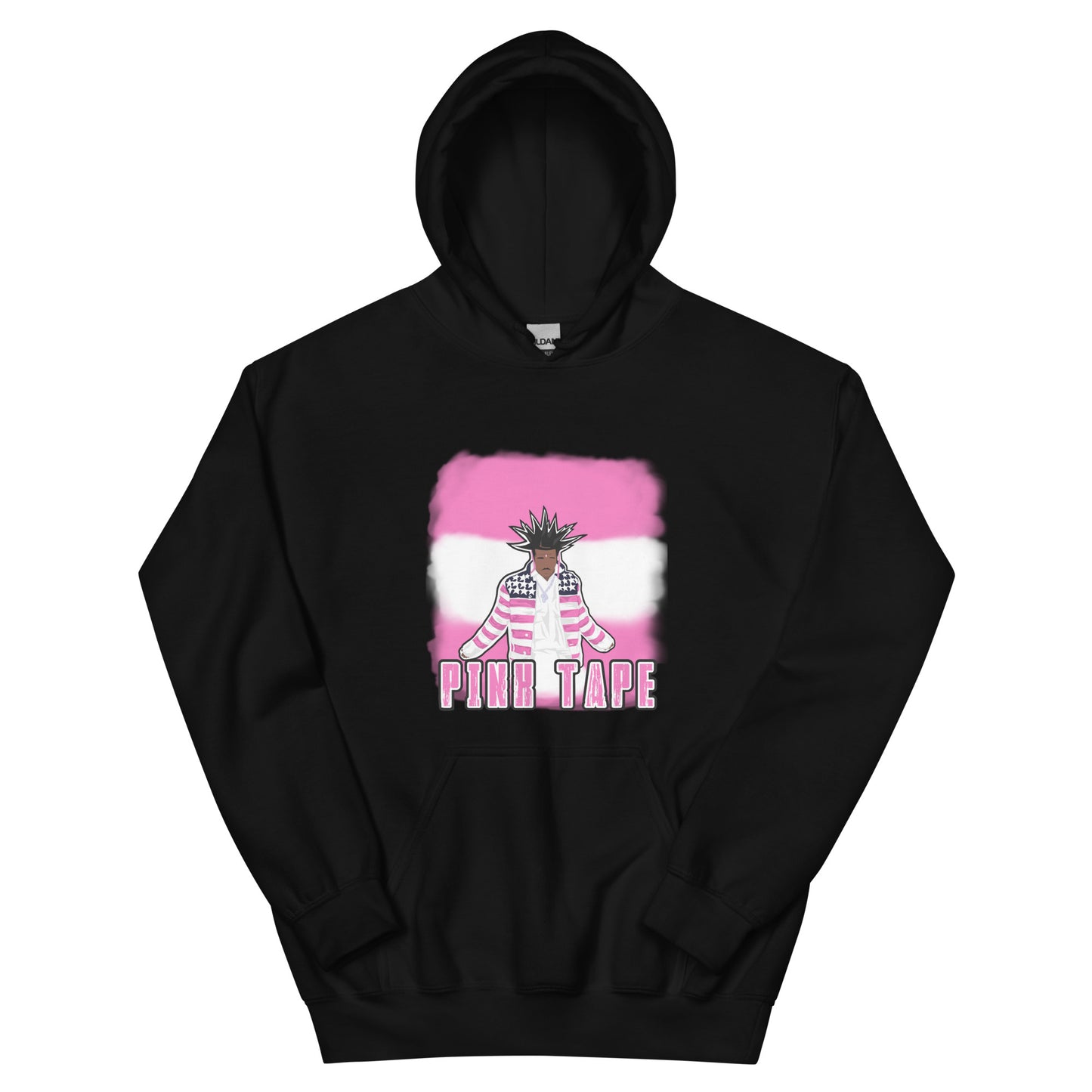 Unisex Pink Tape Hoodie