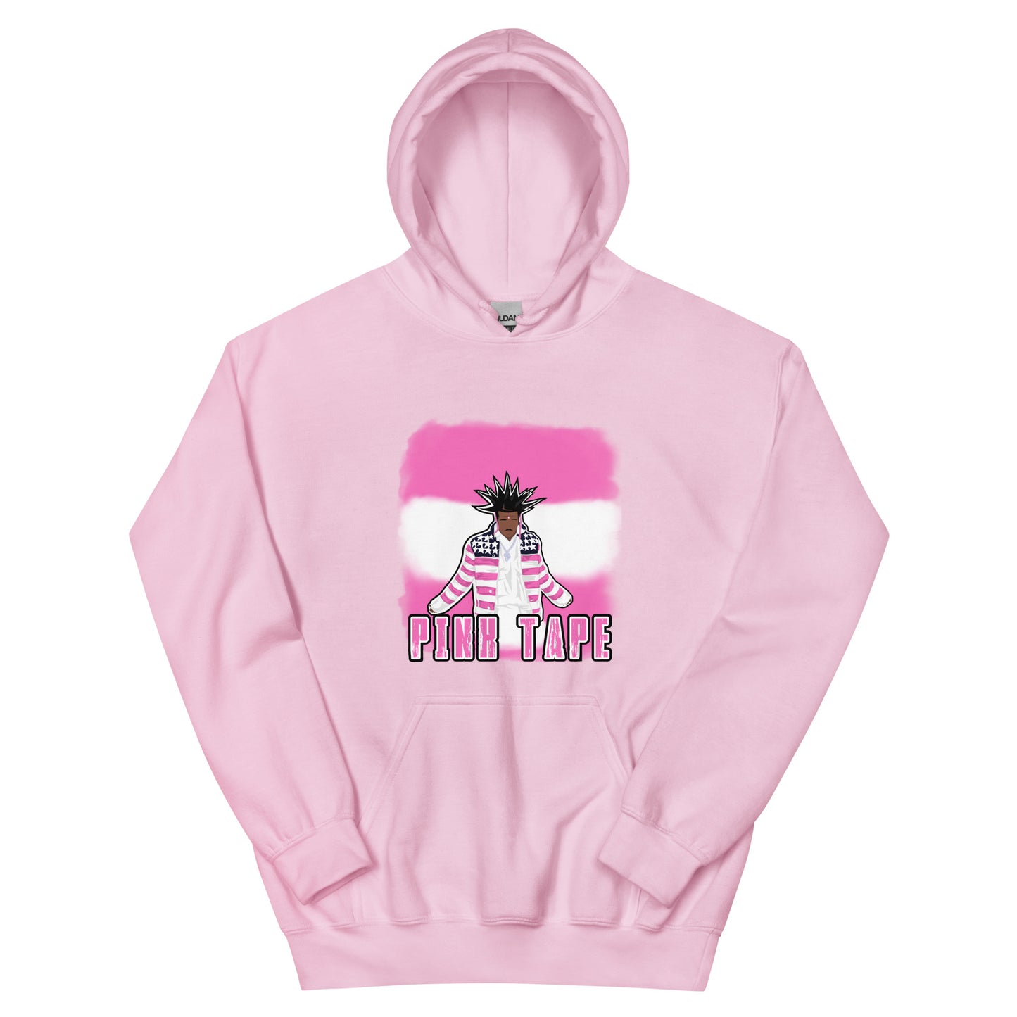 Unisex Pink Tape Hoodie