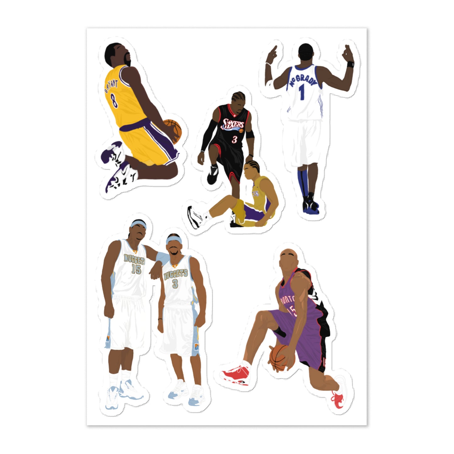 2000's Stars Sticker sheet