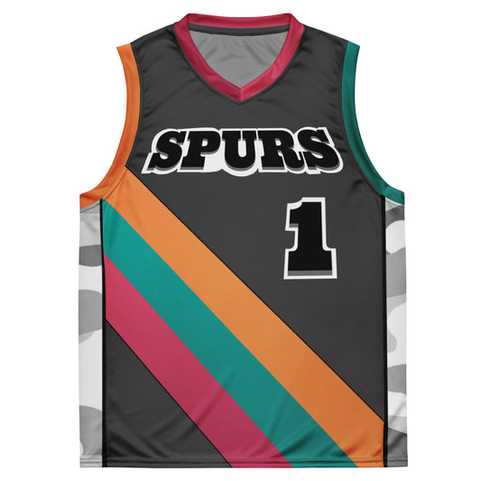 Spurs throwback jersey