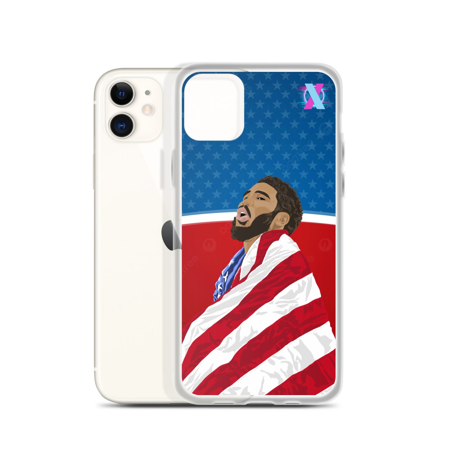 Tatum patriotic iPhone case