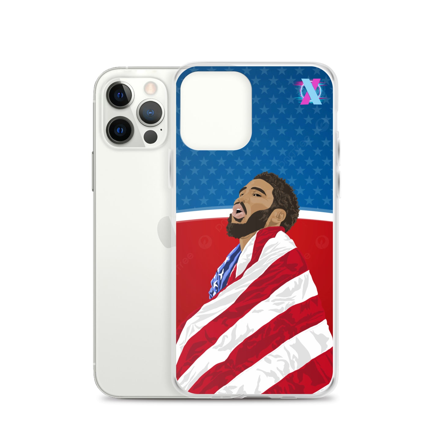 Tatum patriotic iPhone case