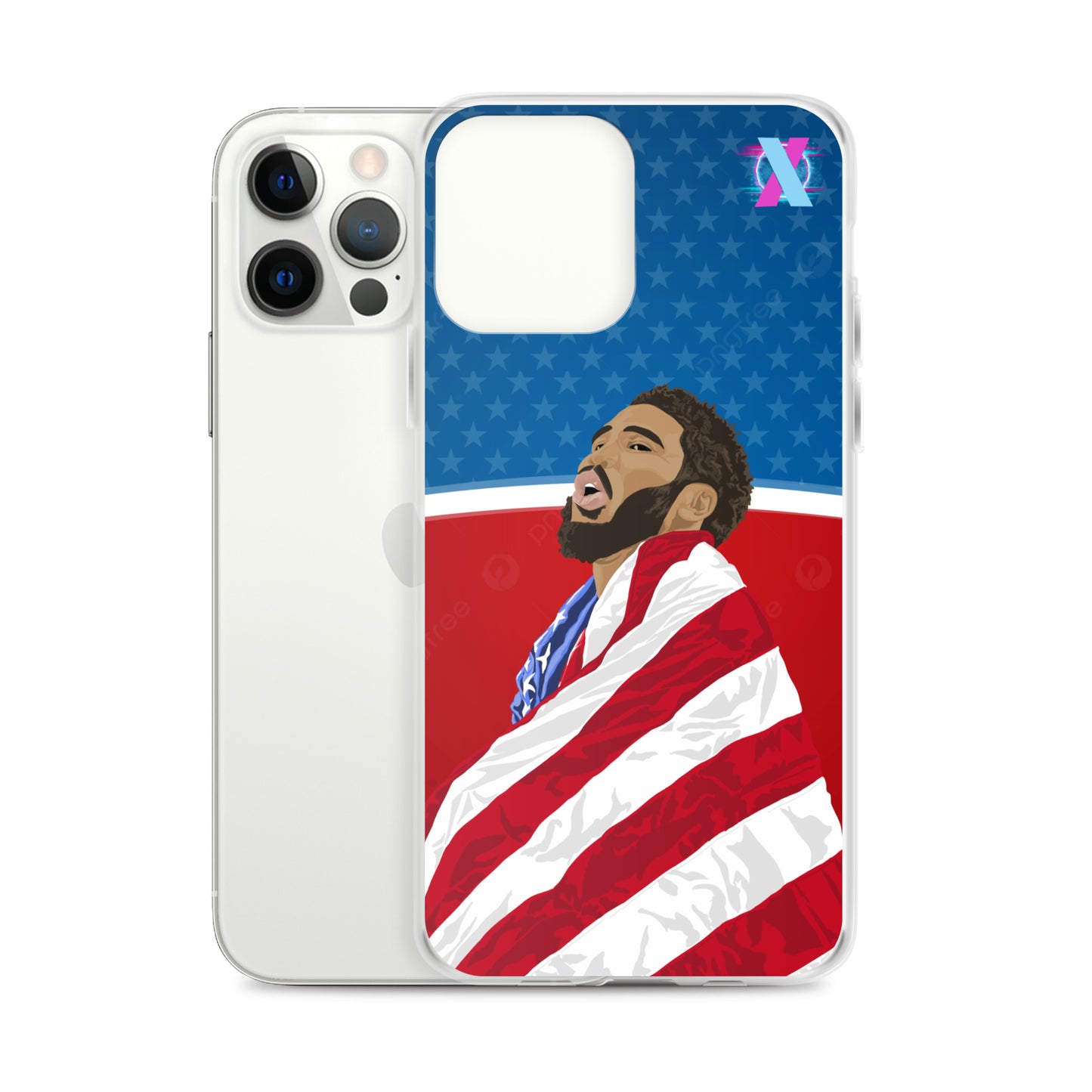 Tatum patriotic iPhone case