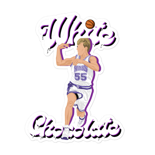 White chocolate stickers